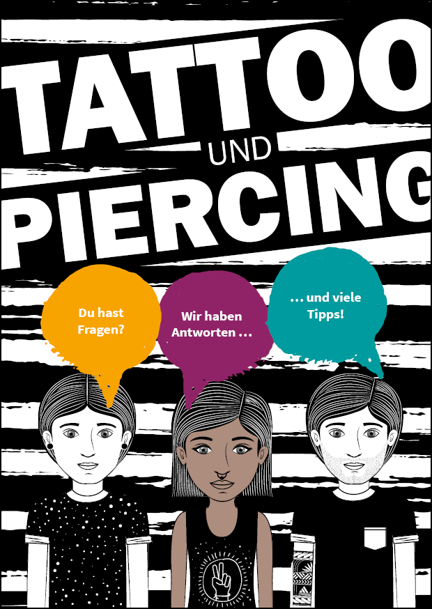 Deckblatt der Broschüre Tattoo-und-Piercing