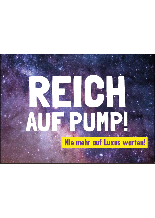 Vorschaubild der Postkarte Reich-auf-Pump