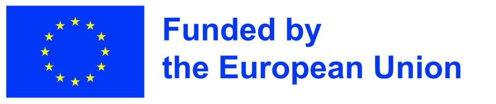 Logo EU-Flagge mit der Schrift "Funded by the European Union"